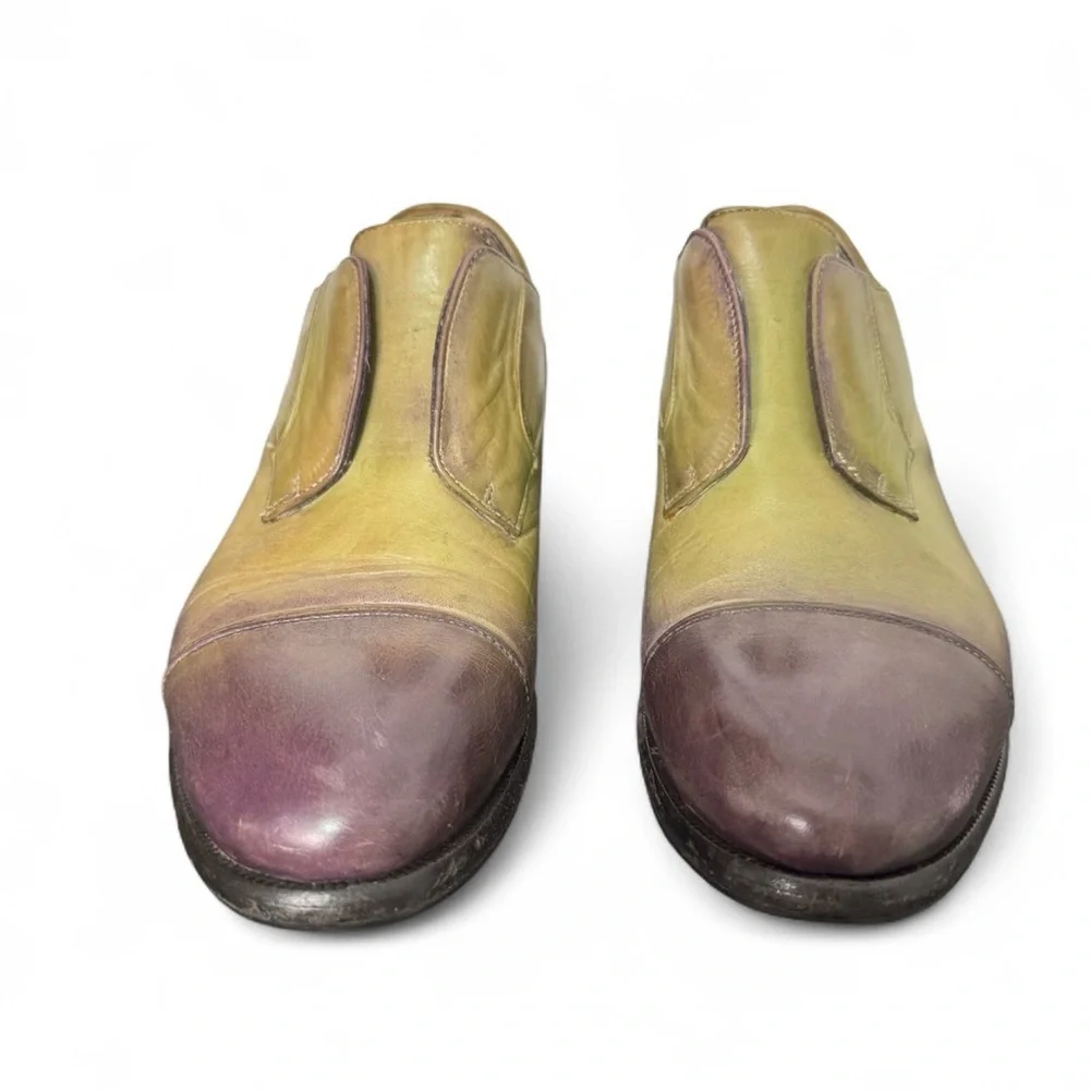 Fratelli‎ Rossetti Leather Slip On EU 36.5 (M 4.5 W 6) Italy Two Tone Old Money